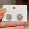 Pendientes Cuadrados de Circonita Geométrica de Moda Simples y Versátiles, Pendientes Elegantes para Celebridades de Internet y Viajeros, Accesorios para Orejas Versátiles Únicos