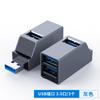 Estação de Docking 3 em 1 Hub USB 3.0 Dock de Expansão de 3 Portas Hub Divisor de Alta Velocidade Adaptador Externo Multi-Porta para Laptop