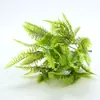 Planta verde de simulación maceta pequeña valla divisoria decoración de paisajismo arreglo floral artificial helecho hoja de eucalipto hierba de plástico