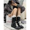 Versão Doce e Cool ~ Botas Martin Retro para Aumentar a Altura para Mulheres, Botas Esportivas com Cadarço e Bico Redondo Estilo Britânico, Botas Curtas de Boxe, Botas de Treinamento Alemãs