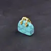 Ágata Natural Jade Cristal Piedra Cruda Mini Bolsita de Mano Decoración Pieza de Tallado DIY Adorno Pequeño Regalo Transfronterizo