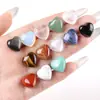 Jingde Jewelry Piedra Natural Corazón Forma Cuentas Cuarzo Rosa Ojo de Tigre Piedra Multicolor Corazón Forma DIY Joyería Accesorios Venta al por mayor en Stock