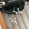 Pendientes de estrella de alta gama de estilo japonés y coreano, moda para mujer, nueva tendencia, estilo neutro, pendientes de pasador de plata, pendientes de moda