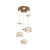 Luminária Pendente de Cristal para Sala de Jantar, Estilo Moderno de Luxo Leve, Lustre Minimalista de Três Cabeças para Sala de Jantar, Luminária Linear de Alto Padrão Estilo Europeu para Mesa de Jantar Bar