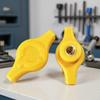 Fabricante de Dongguan 65 mm/M8 Tuerca de cabeza de plástico de nailon amarillo Tuerca de cabeza de goma Tornillo de mano Tuerca recubierta de goma