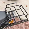 Bagageiro para veículo elétrico, bagageiro traseiro para caixa de entrega, suporte para caixa de entrega de alimentos, estrutura fixa de ferro base, bagageiro de entrega reforçado, outros