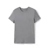 Top de punto de manga corta de cachemira Lyocell para mujer, casual y cómodo, adecuado para usar como prenda exterior o como capa base, top tipo camiseta suave y acogedor