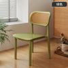 Cadeira de plástico Mesa de jantar engrossada doméstica Cadeira de jantar Confortável sedentário comercial Rattan Banqueta simples Cadeira de vime