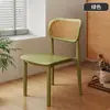 Silla de Plástico Hogar Engrosada Mesa de Comedor Silla de Comedor Cómoda Sedentaria Comercial Ratán Taburete Simple Respaldo Silla de Ratán
