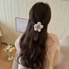 Grampo de Cabelo com Laço de Fita Super Fada Floral Bolinhas Pinça Jacaré Meio Preso Acessórios de Cabelo Novo