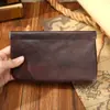 Comércio Exterior Bolsa de Mão Simples Versátil de Couro Genuíno Bolsa de Armazenamento com Retorno Automático Portátil para Celular Óculos de Sol Porta-Moedas Atacado