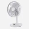 S-500 novo ventilador elétrico de mesa tela de exibição de tempo carregamento USB casa dormitório ventilador de mesa mini portátil