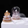 Jingde Joyería Racimo de Cristal Natural Embotellado Cubierta de Vidrio Transparente A Prueba de Polvo Adornos de Escritorio Manualidades Decorativas Venta al por Mayor
