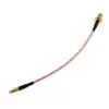 Adaptador de extensão RF MCX macho para SMA fêmea rosca externa furo interno MCX-J para SMA-K RG316