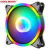 Ventilador de Chasis Gemini 2ª Generación 12cm Alto Brillo Doble Cara + Eje Luminoso Silencioso Ventilador para Computadora de Escritorio