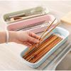 Cajón para Palillos Cuchara a Prueba de Polvo Drenante Cocina Cesta Jaula para Palillos Restaurante Contenedor Comunal para Palillos Cuchillo Tenedor Cuchara Cubiertos Almacenamiento