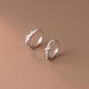 Eloch s925 Prata Diamante Corda Nó Redondo Fivela de Orelha Simples Moda Pequena Fresca Feminino Orelha Jóias M01867
