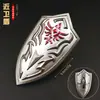 La Leyenda de Zelda: Tears of the Kingdom 9.5cm Escudo de la Guardia Real Modelo de Escudo de Metal Adorno de Aleación Modelo de Juguete
