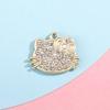 Pingente Acessórios para Gatos Estilo Europeu e Americano Gotejamento de Óleo Diamante Liga Joias Pequenos Acessórios DIY Pulseira de Roupa