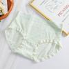 Ropa interior para mujer otoño y verano superdelgada cintura alta elástica malla patrón de encaje ropa interior mujer vientre venta al por mayor personalizada
