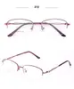 Nuevas Gafas de Negocio para Mujer Montura Media Cepillada Elegantes Versátiles Graduadas Disponibles para Venta al por Mayor y Venta al por Mayor por Lote Mixto