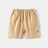 Calças de Comprimento Médio para Meninos Atacado 2026 Novo Estilo Coreano Calças de Cor Sólida para Bebê Shorts com Bolso Infantil Verão Peça Única Dropshipping