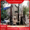 Evaporador usado em águas residuais químicas 2 toneladas de aço inoxidável de efeito duplo evaporador de cristalização de concentração evaporador equipamento evaporador