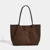 Bolso Tote de Ante Otoño e Invierno 2025 Nueva Moda Versátil Bolso de Mano Sencillo Gran Capacidad Bolso de Hombro Casual