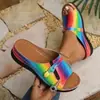 Sandalias de Cuña con Hebilla Cómodas de Suela Suave de Nuevo Estilo Caladas Transpirables para Mujer de Tallas Grandes Transfronterizas Europeas y Americanas Venta al por Mayor Tallas Grandes