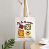 En stock bolsa de lona sentido de alto nivel logotipo imprimible en blanco gran capacidad hombro de mano bolsa de lona publicidad al por mayor