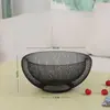 Arte de Hierro Moderno Creativo Plato y Cesta de Frutas para Mesa de Café de Sala de Estar, Estilo Nórdico Lujo Ligero Moderno Tazón de Snacks Bandeja de Frutas