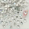 Broca para unha K9 branca de boutique, fundo plano, formato especial, imitação Hua Zi, não solta o fundo, tamanho mini pequeno, decorações de unha atacado