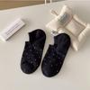 Calcetines de Barco con Puntos Ondulados para Mujer Verano No se Caen con Calcetines de Mujer Lindo Color Sólido Boca Ligera Calcetines Invisibles Transpirables Jk Modernos Populares en Internet Calcetines de Barco Delgados