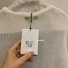 30% lana, 30% mohair, estilo otoño Thirteen Lines imis*2026, suéter de punto casual holgado adelgazante de manga larga para mujer
