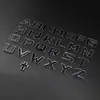 Adecuado para fabricantes suministrados directamente letras de lijado para coche pegatinas de coche tridimensionales 3D texto en inglés de lijado para coche palabras metálicas de lijado