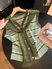 Cárdigan de Punto Retro a Rayas y Bloques de Color con Cuello, Estilo Coreano Perezoso y Relajado para Mujer, Nuevo Chaleco sin Mangas de Verano