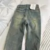 Jeans Rectos Retro Azules Gruesos con Forro Polar para Mujer Otoño e Invierno 2024 Nuevos Sueltos Pierna Ancha Adelgazantes Pantalones Micro Herradura