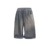 Talla Grande M-XL Marca Nueva de Moda Estilo Americano Sudadera Casual de Dos Piezas Falsas y Conjunto de Pantalones de Chándal para Hombre Verano Nuevo Estilo