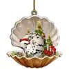 Colgante de Perro Durmiendo de Acrílico para Coche, Colgante para Árbol de Navidad, Decoración del Hogar - Nuevo Producto Transfronterizo