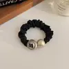 Elástico de Cabelo de Pérolas e Strass de Alta Qualidade para Mulheres, Penteado de Coque Baixo, Novo Estilo 2026, Elástico de Cabelo, Corda de Cabelo de Alta Elasticidade, Acessório de Cabelo