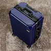 Maleta Nueva 2023 Estudiante Marco de Aluminio Maleta de Ruedas Rueda Universal Cremallera con Contraseña para Hombres y Mujeres Equipaje Resistente Estuche de Basura