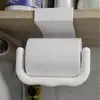 Suporte de Papel Higiênico em U Montado na Parede Sem Perfuração Pendurar e Usar Caixa de Armazenamento de Papel Toalha para Banheiro Lavatório Mesa de Jantar