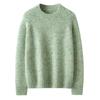 Suéter de Cachemir para Mujer 100% Cachemir Puro Casual Más Fácil de Combinar Moda Casual Hilo de Punto de Color Cuello Redondo Jersey Suéter Tejido