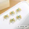 Acessórios para Nail Art Novo Estilo Borboleta Laço Tridimensional Vazado Strass Metal para Unha DIY Decorações de Unha Usáveis Cristal