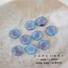 Vidrio Checo Cuentas Azules Importadas Azul Morado Retro Collar Pulsera Joyería Material Hecho a Mano Cuentas
