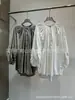 Suministro de Primera Mano Nanyou Camisas de Mujer Primavera y Verano 2025 Camisas Holgadas Exportación a Amazon Tops Plisados de Manga Larga