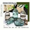 Vaso Mini de Grão Vertical Vaso Criativo Estilo Ins Cor Alta Vidro Transparente Ornamentos para Arranjo de Flores Conjunto de Vasos Pequenos
