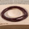 [envío gratis] cuentas de granate rojo vino cuentas redondas hechas a mano accesorios DIY con material de cuentas pulsera sencilla para mujer