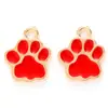 Huella de Pata de Gato Linda Accesorios para Joyería DIY Accesorios de Goteo de Aceite Accesorios para Pendientes Collar Pulsera Colgante para Teléfono Móvil