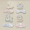 Nuevos Accesorios Acrílicos de Cachorro West Highland Doble Capa Coloridos Lazo Gota de Agua Joyería Materiales Hechos a Mano DIY